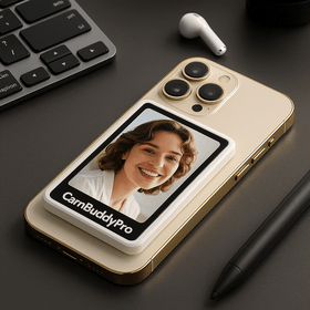 CamBuddyPro™ Magnetic Wireless Selfie Monitor Grey